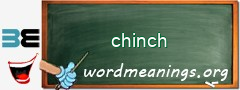 WordMeaning blackboard for chinch